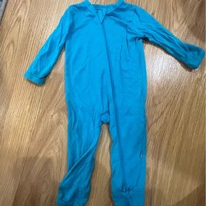 Kye Baby Footless Romper in Light Blue
